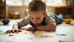 Peinture sensorielle à doigts : bienfaits et activités créatives pour le développement de l&rsquo;enfant