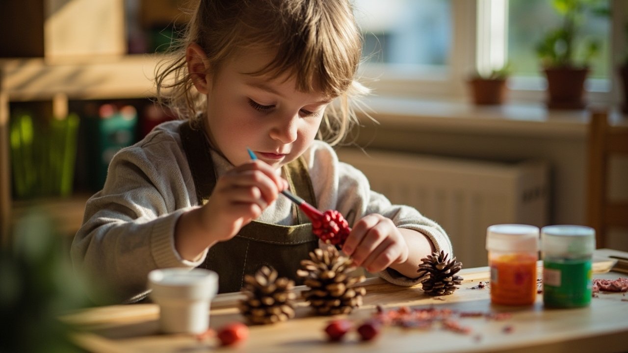 10 bricolages de Noël Montessori : activités créatives pour enfants autonomes