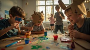 Création de masques animaux en carton : guide complet pour parents et éducateurs