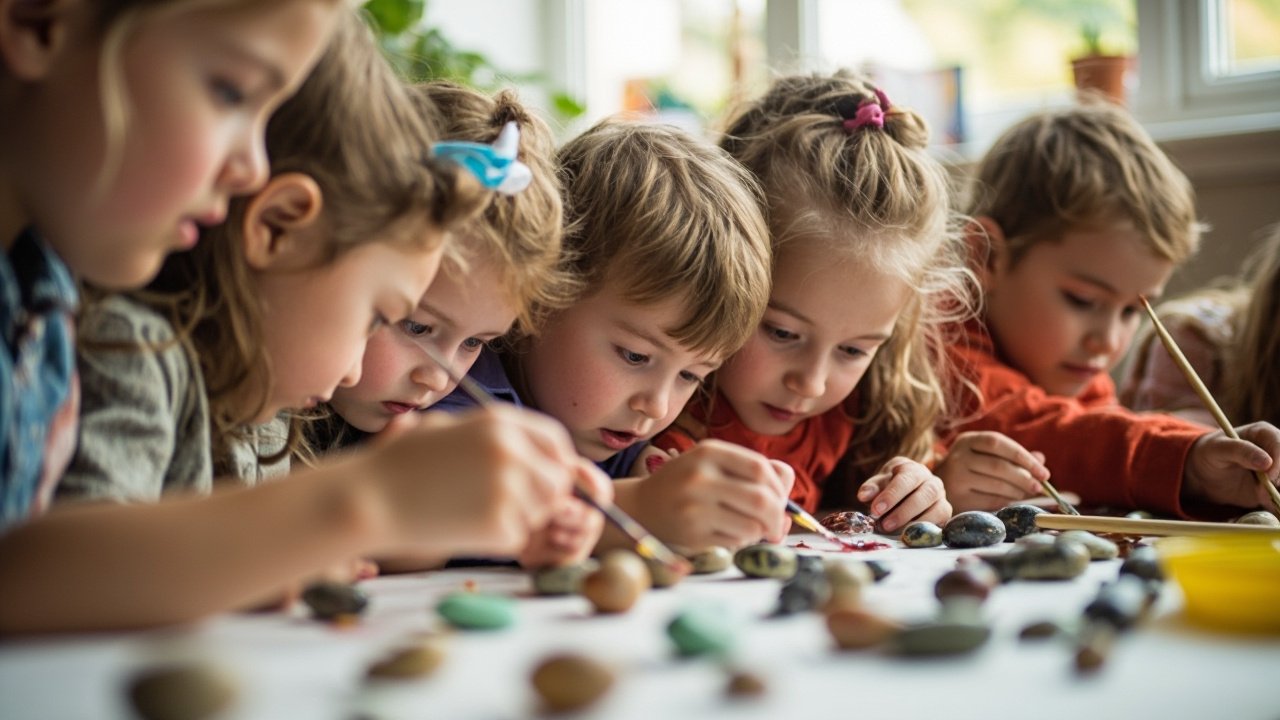 Peinture sur galets en maternelle : guide complet pour une activité artistique enrichissante