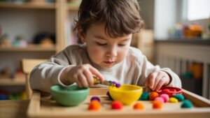 Guide complet des activités de tri sensoriel Montessori pour enfants de 0 à 6 ans