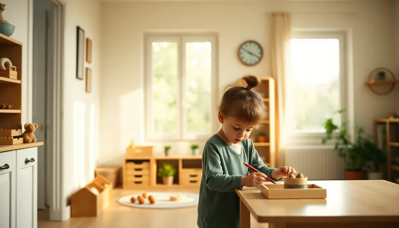 Pedagogie Montessori a la maison : guide complet 0-6 ans