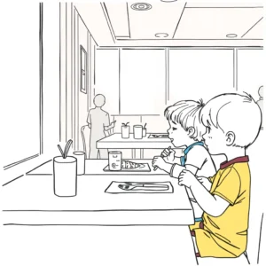 Occuper les enfants au restaurant : 15 idées simples sans écran