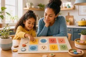 Tableau d&rsquo;humeur aide l&rsquo;enfant à parler de ses émotions sans pression