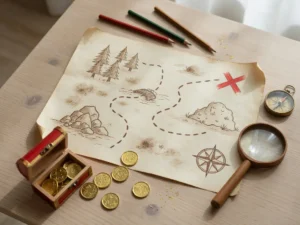carte au trésor à imprimer format A4 : quel modèle choisir pour une chasse réussie ?