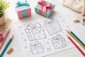 Coloriage cadeau à imprimer peut-il vraiment devenir un joli présent ?